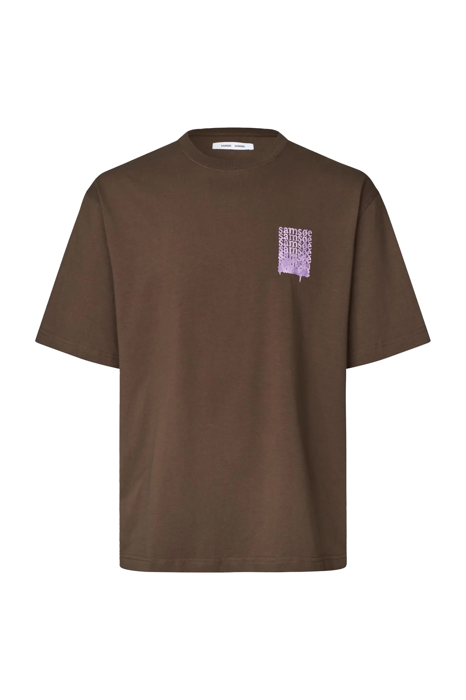 Heren t-shirt kortemouw bruin