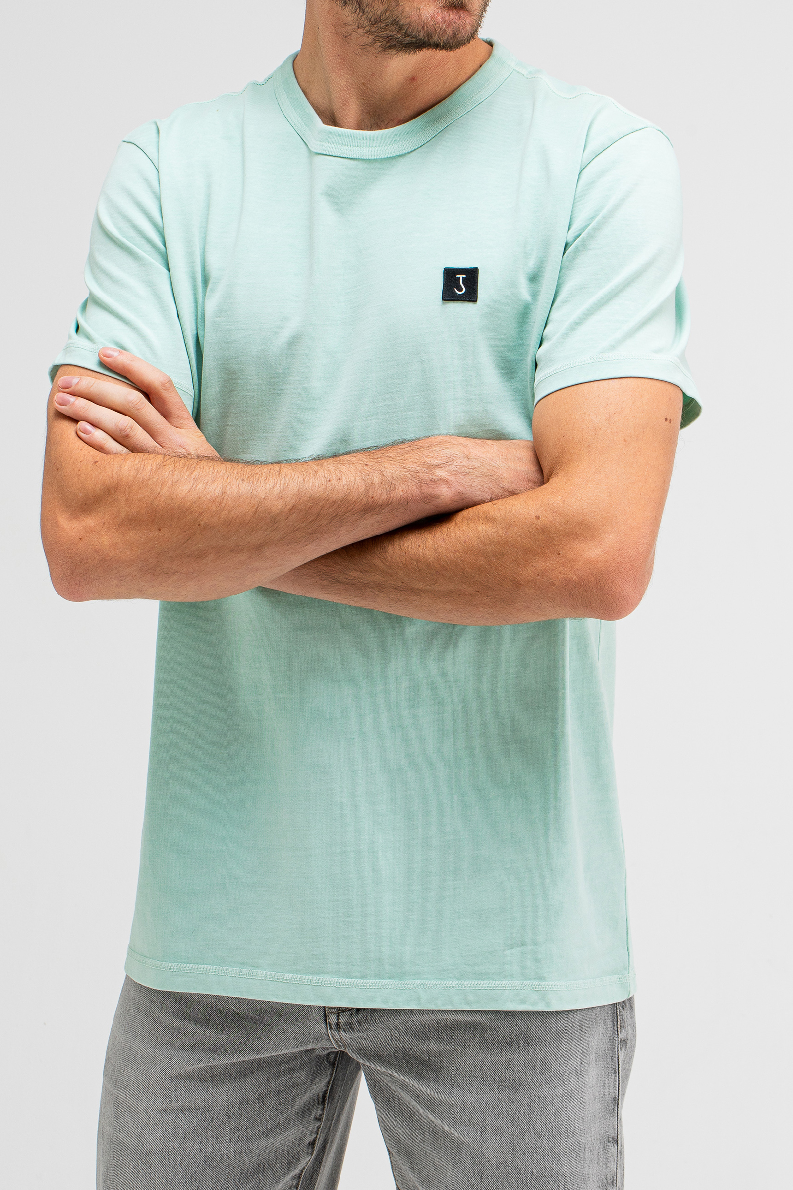 Heren t-shirt kortemouw blauw