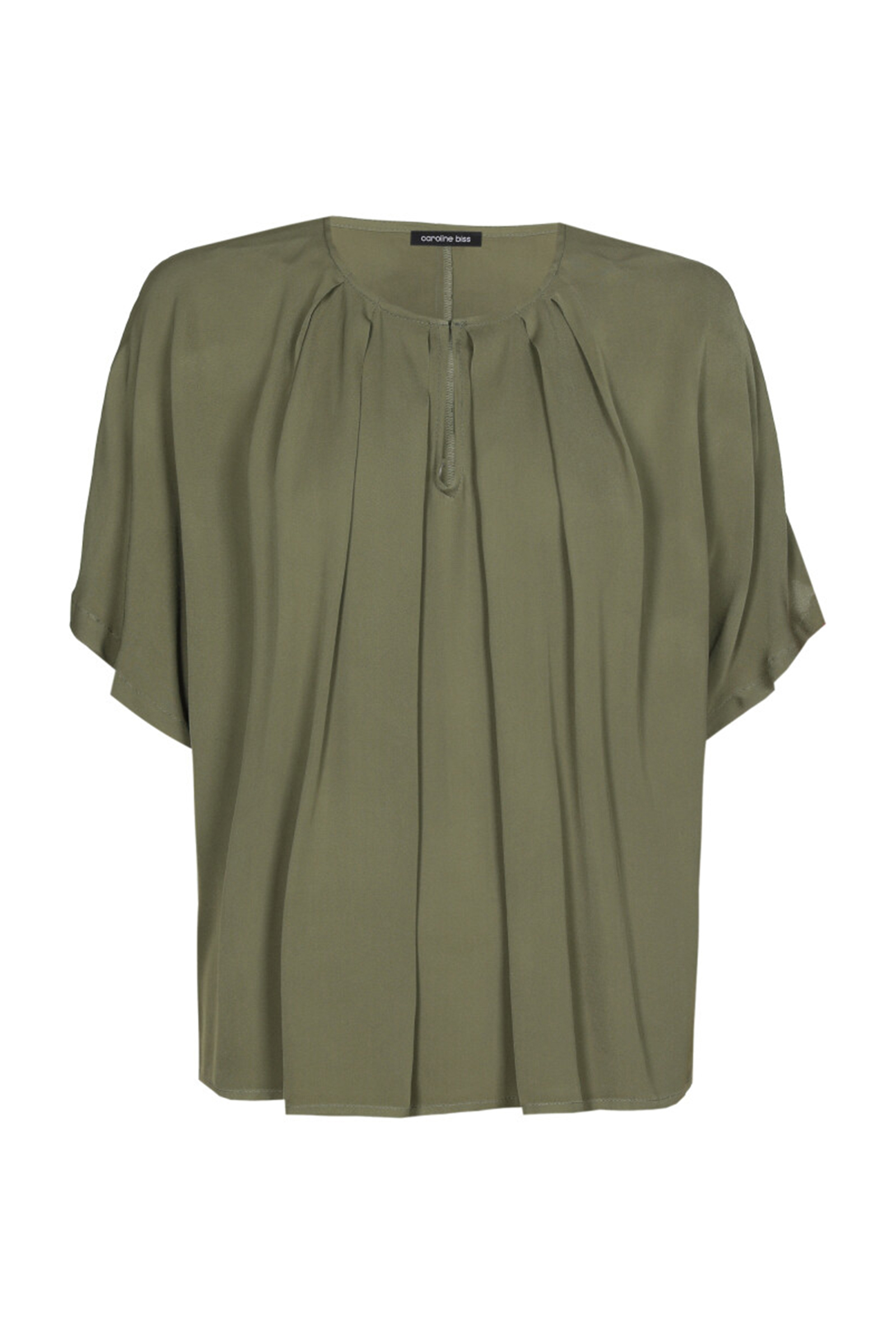 Dames blouse korte mouw groen