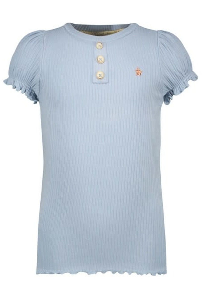 Meisjes t-shirt korte mouw blauw