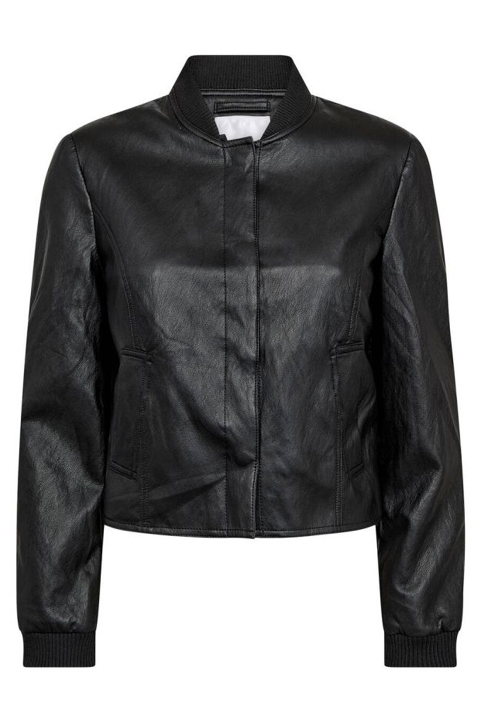 Dames leren jas zwart