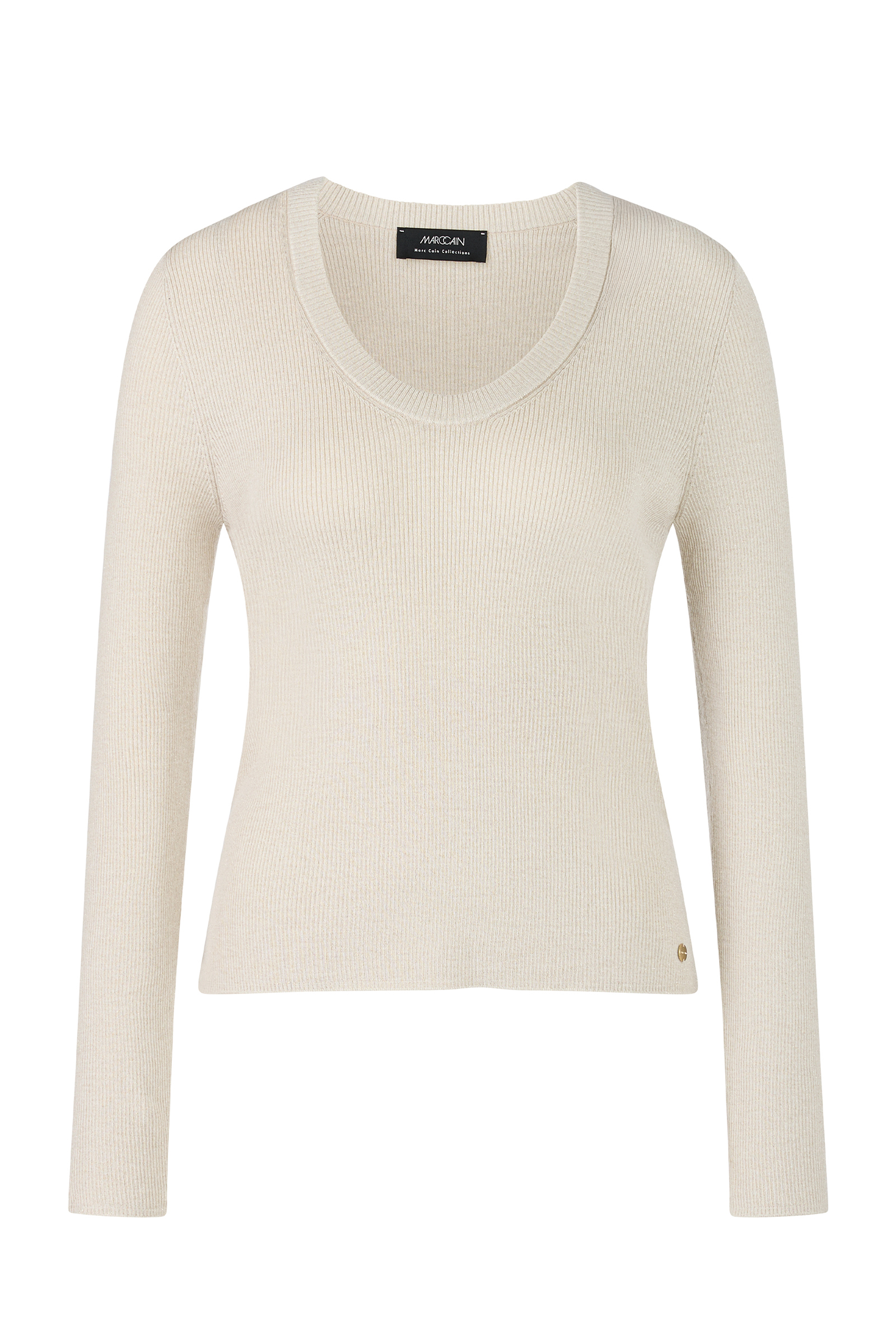 Dames twinset ecru