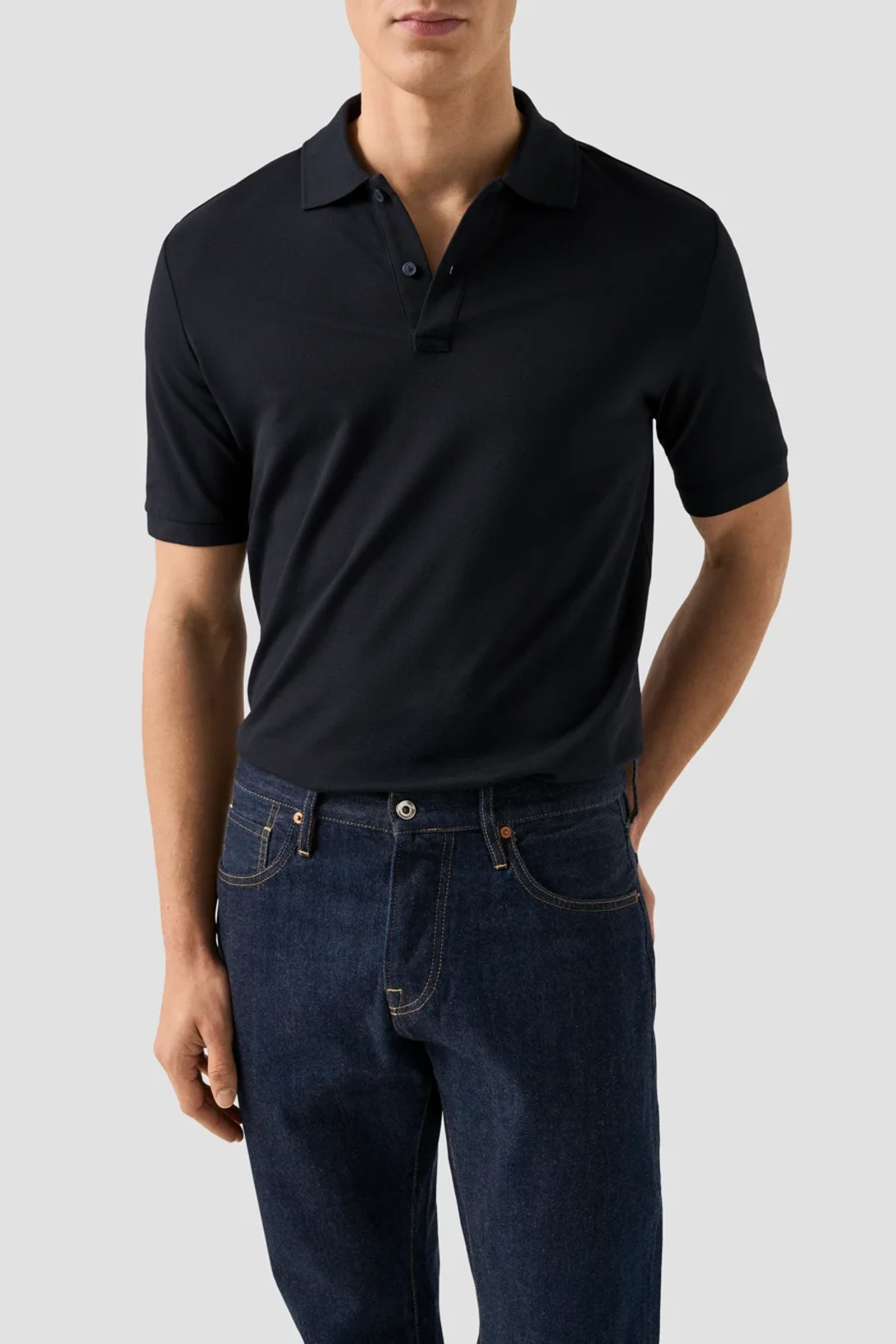 Heren overhemd lm dressual blauw