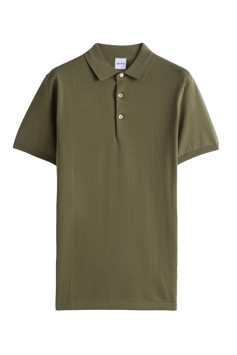 Heren polo korte mouw groen