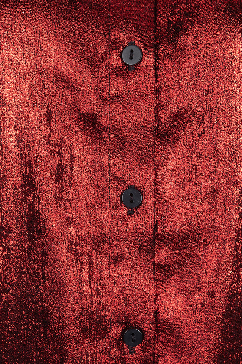 Dames blouse lange mouw rood