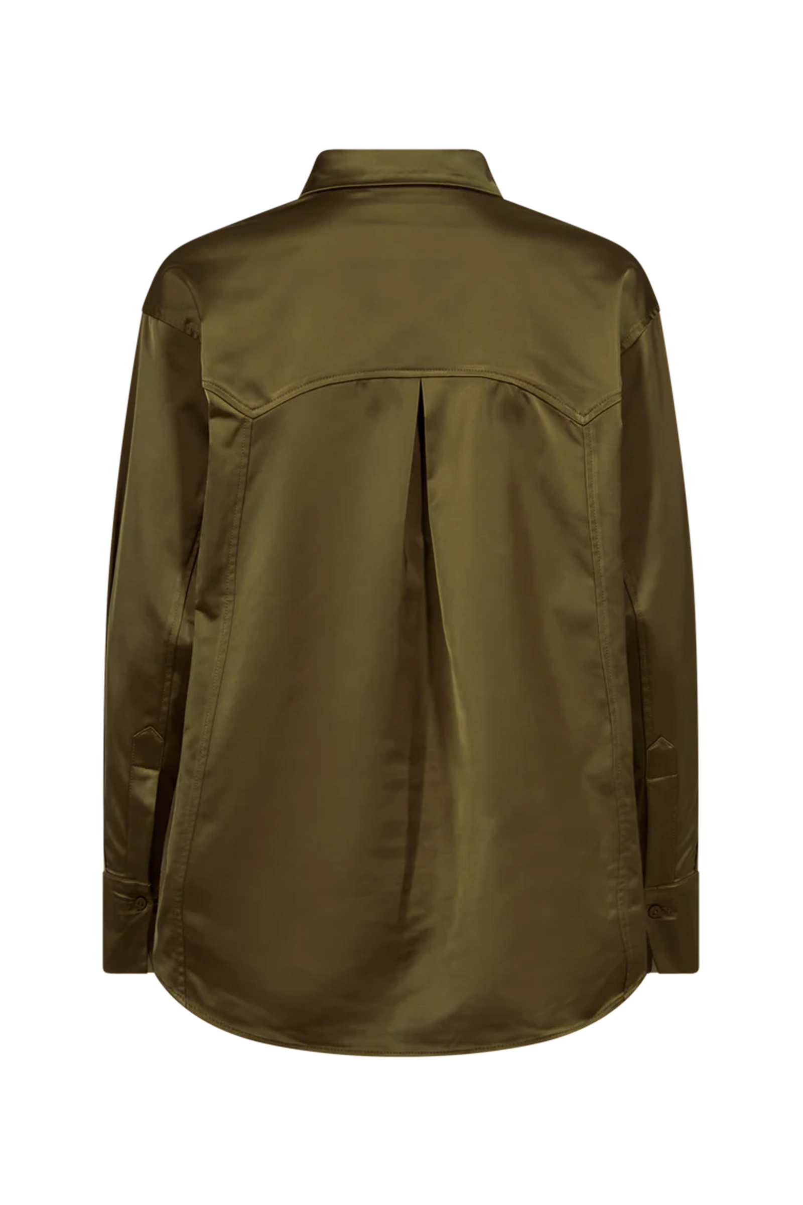 Dames blouse lange mouw groen