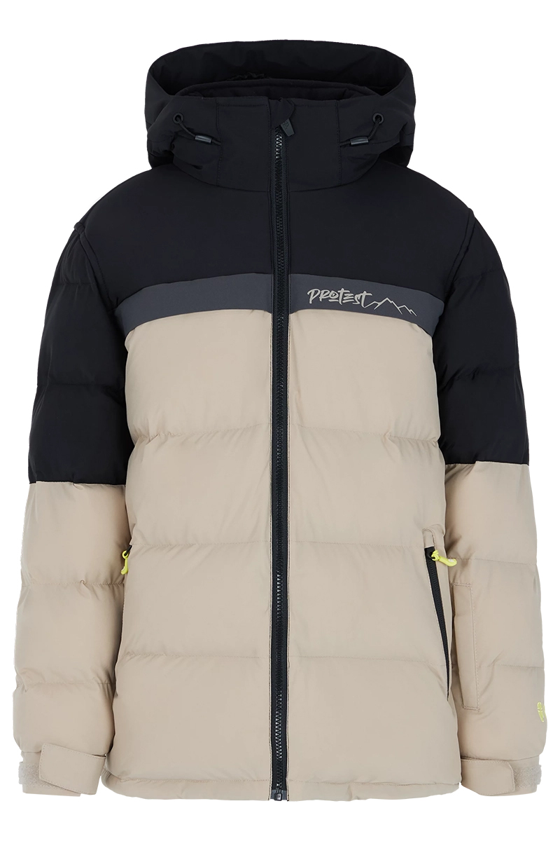 Wintersport jongens jack bruin