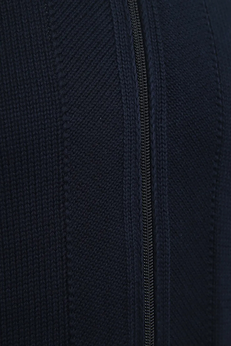 Paul & Shark Cotton Full Zip Sweater Blauw-1 2