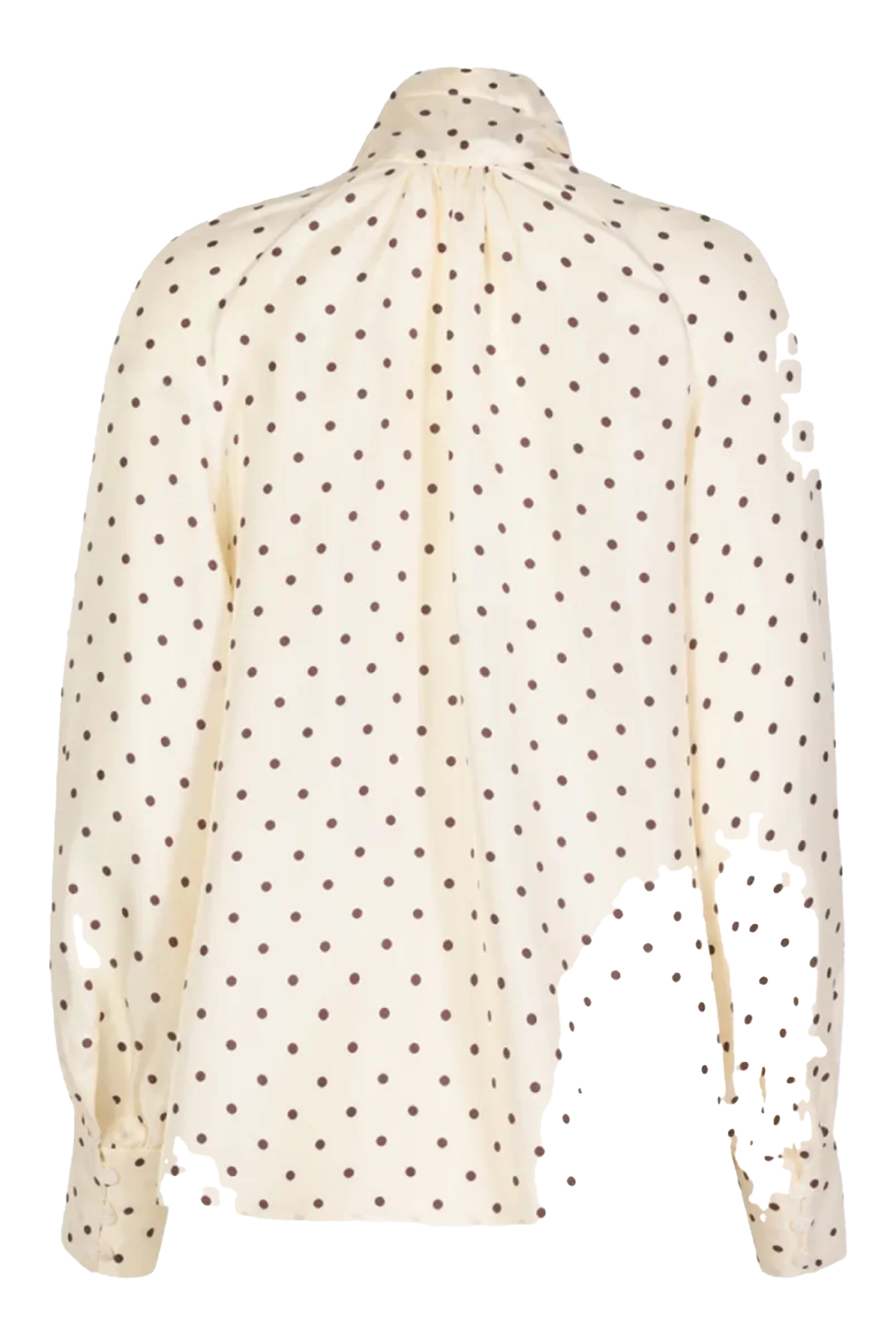 Dames blouse lange mouw wit