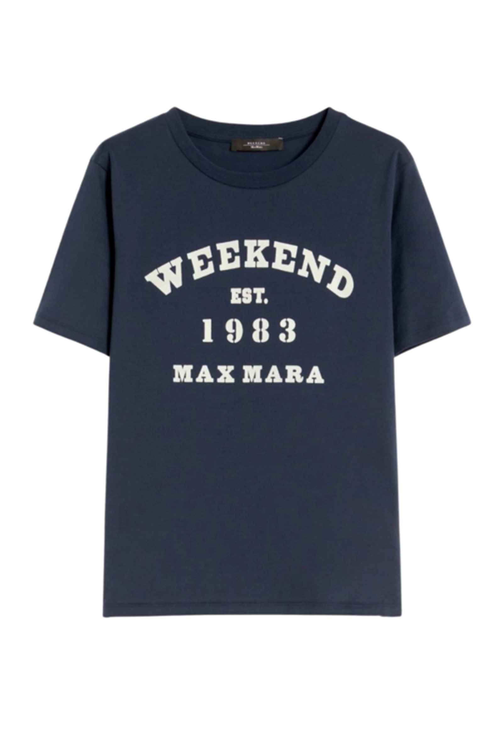 Dames t-shirt korte mouw blauw