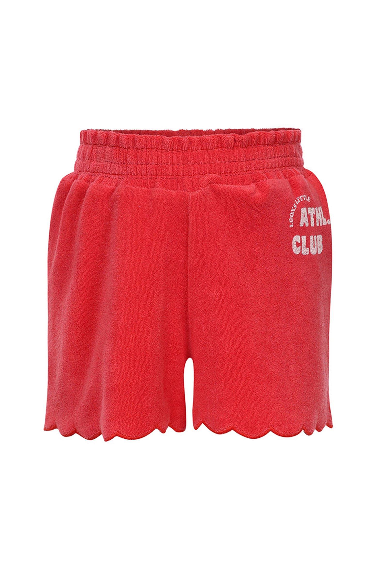 LOOXS LITTLE Little terry shorts Rood-1 1