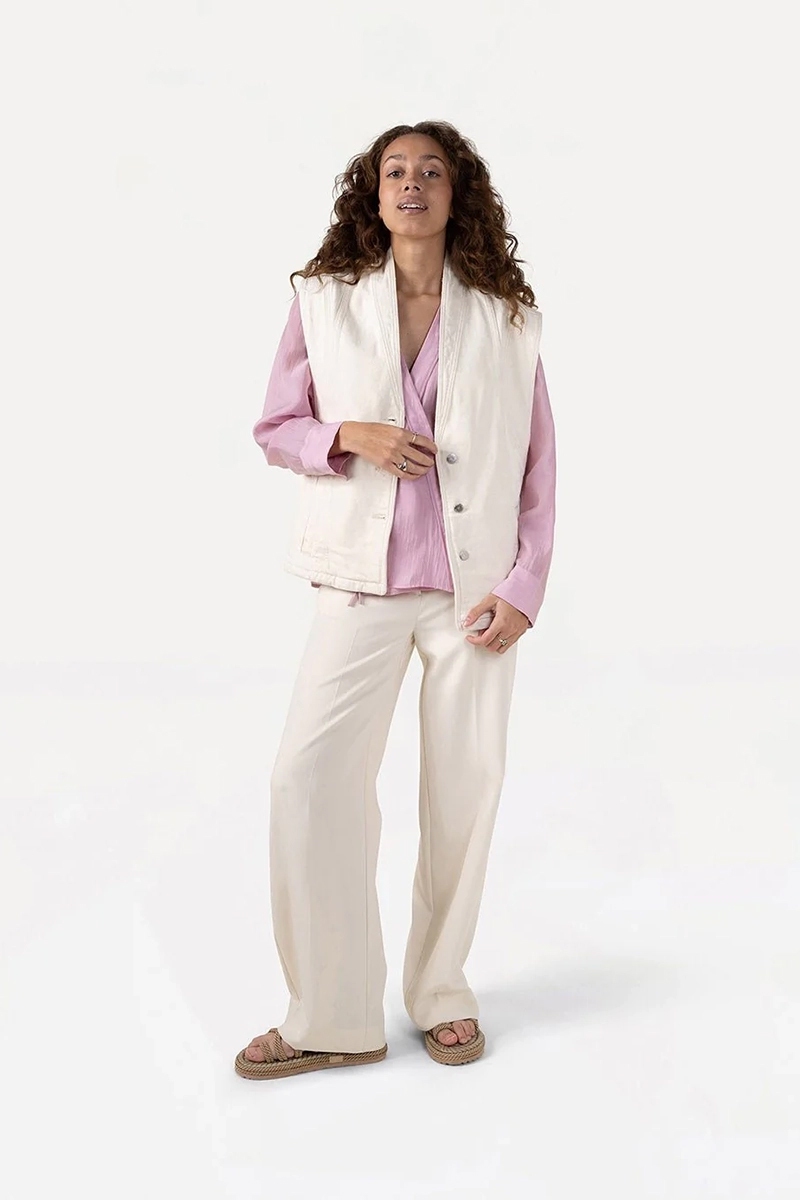 Dames gilet ecru
