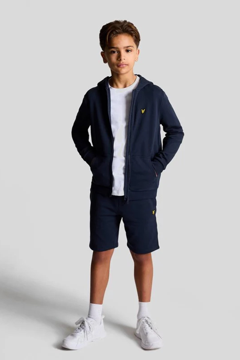 Lyle & Scott Zip through hoodie Blauw-1 3
