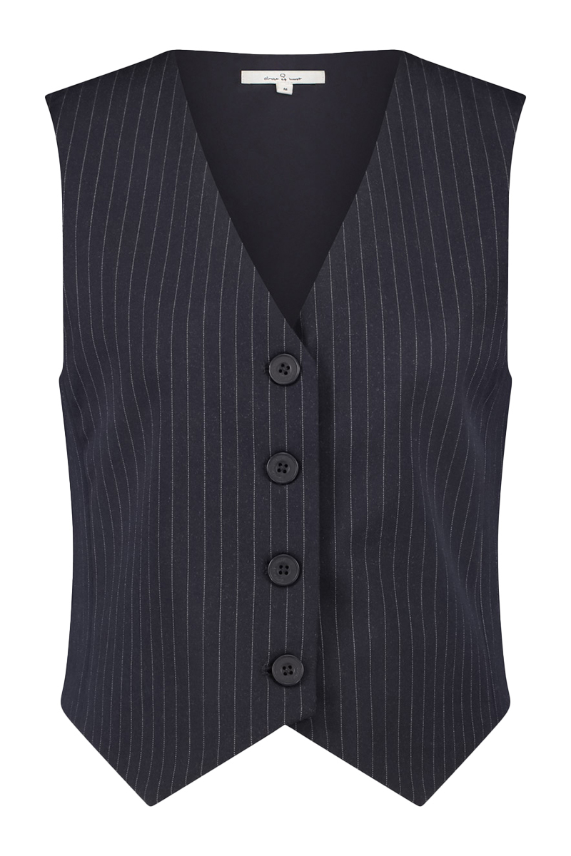 Meisjes gilet blauw