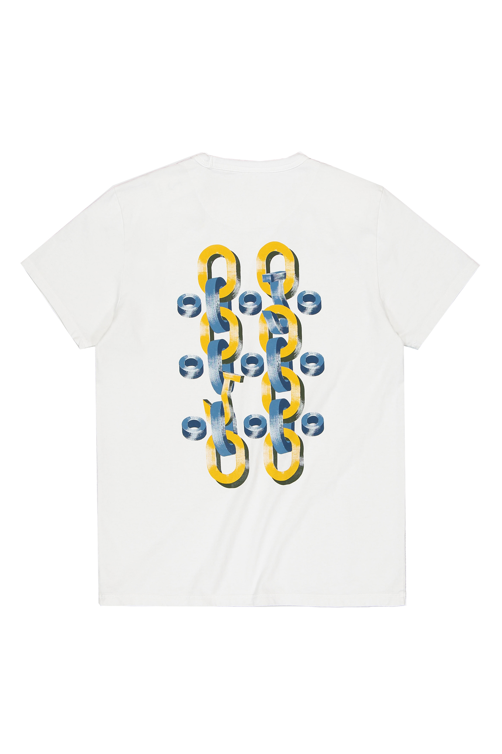 Heren t-shirt kortemouw ecru