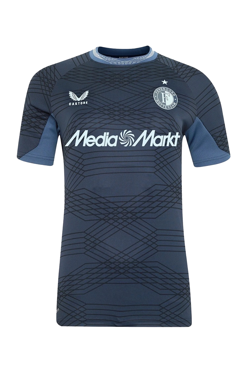Voetbal heren club t-shirt blauw