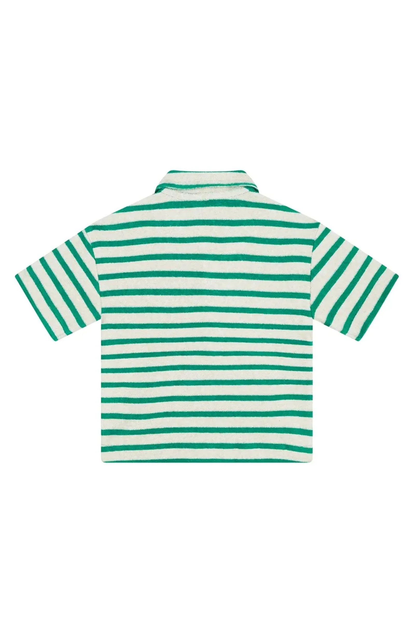 Jongens overhemd korte mouw groen