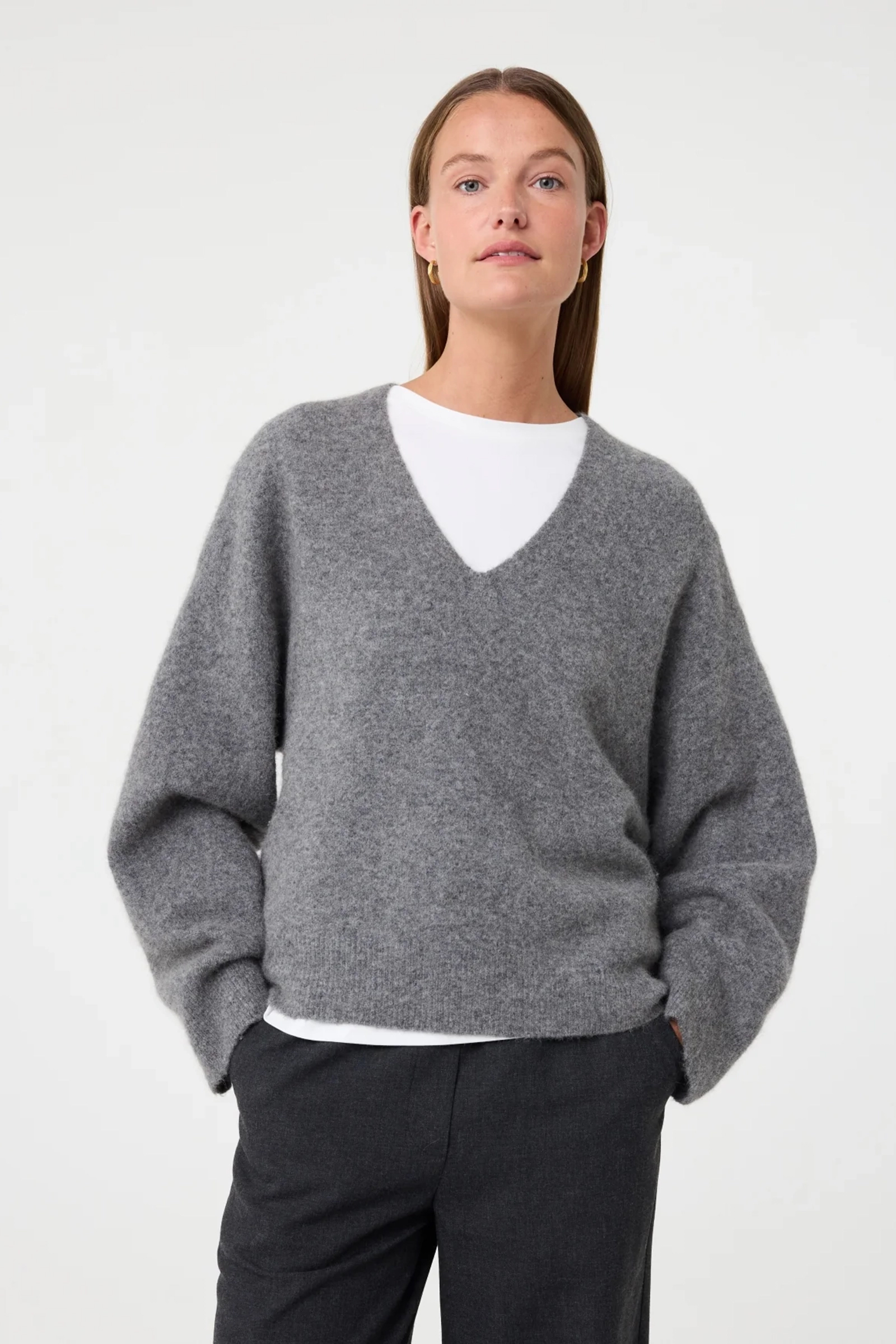Dames trui grijs