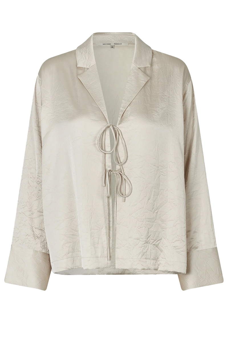 Dames blouse lange mouw ecru