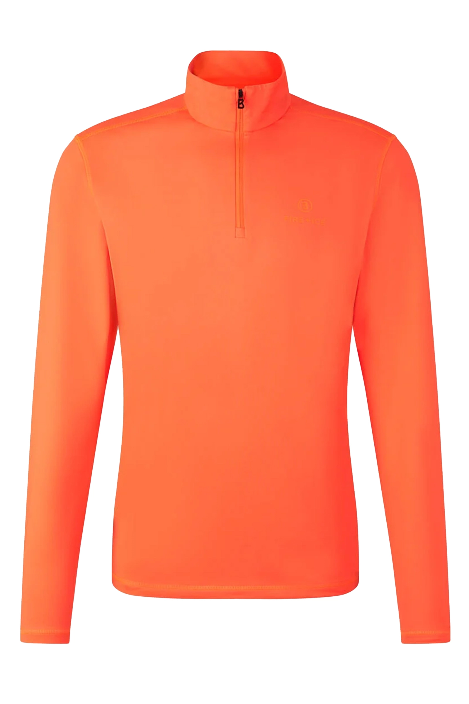 Wintersport heren pully+rits oranje