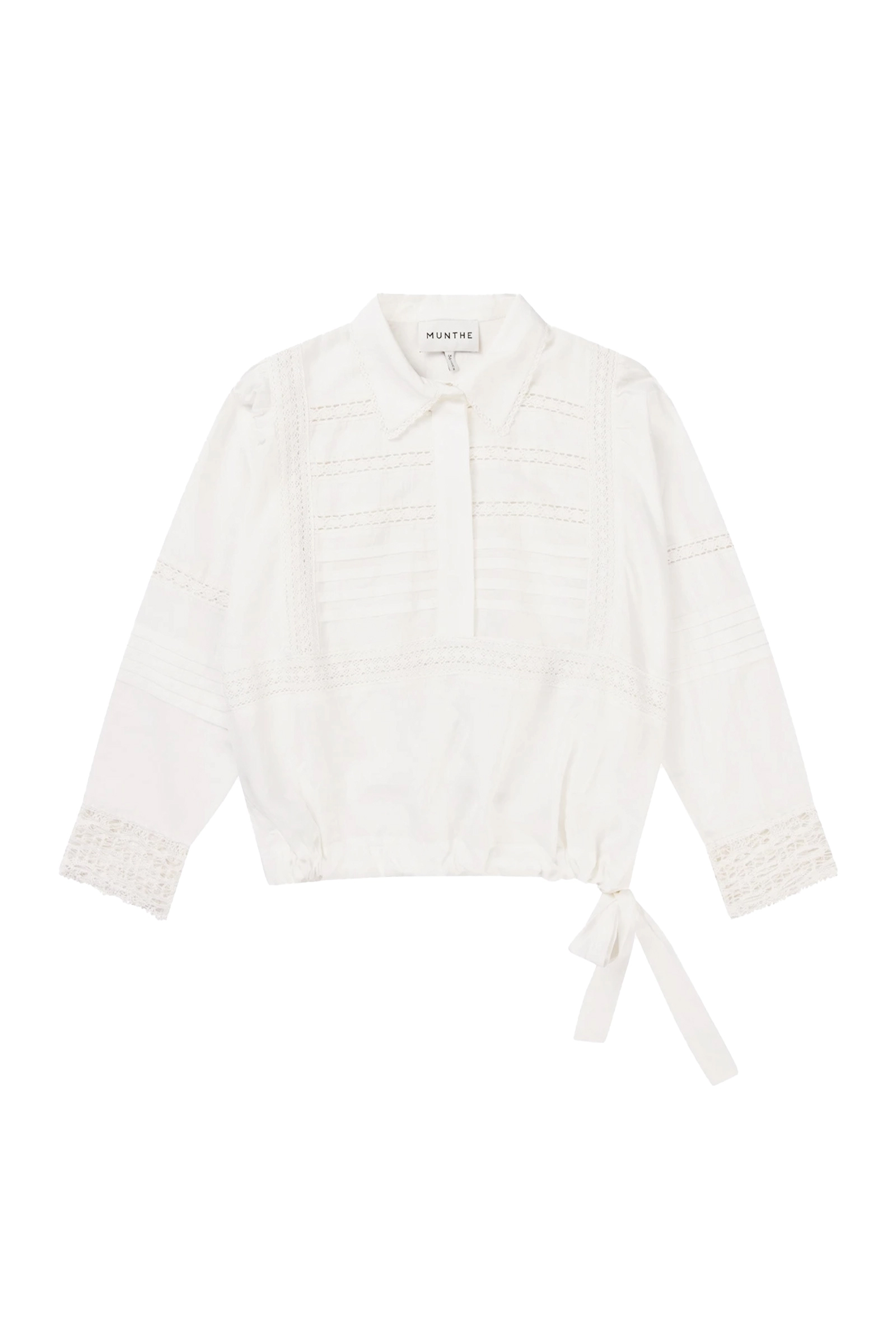 Dames blouse lange mouw wit