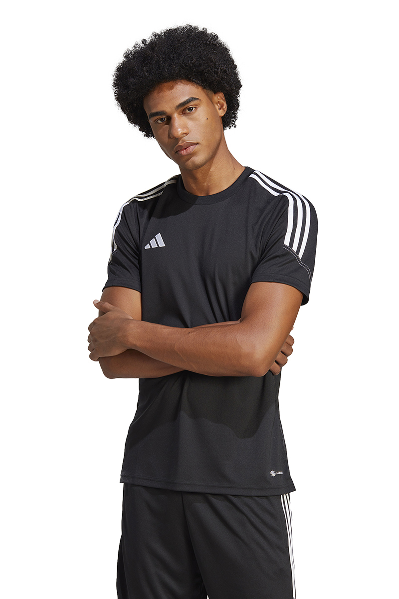 Voetbal heren t-shirt km zwart