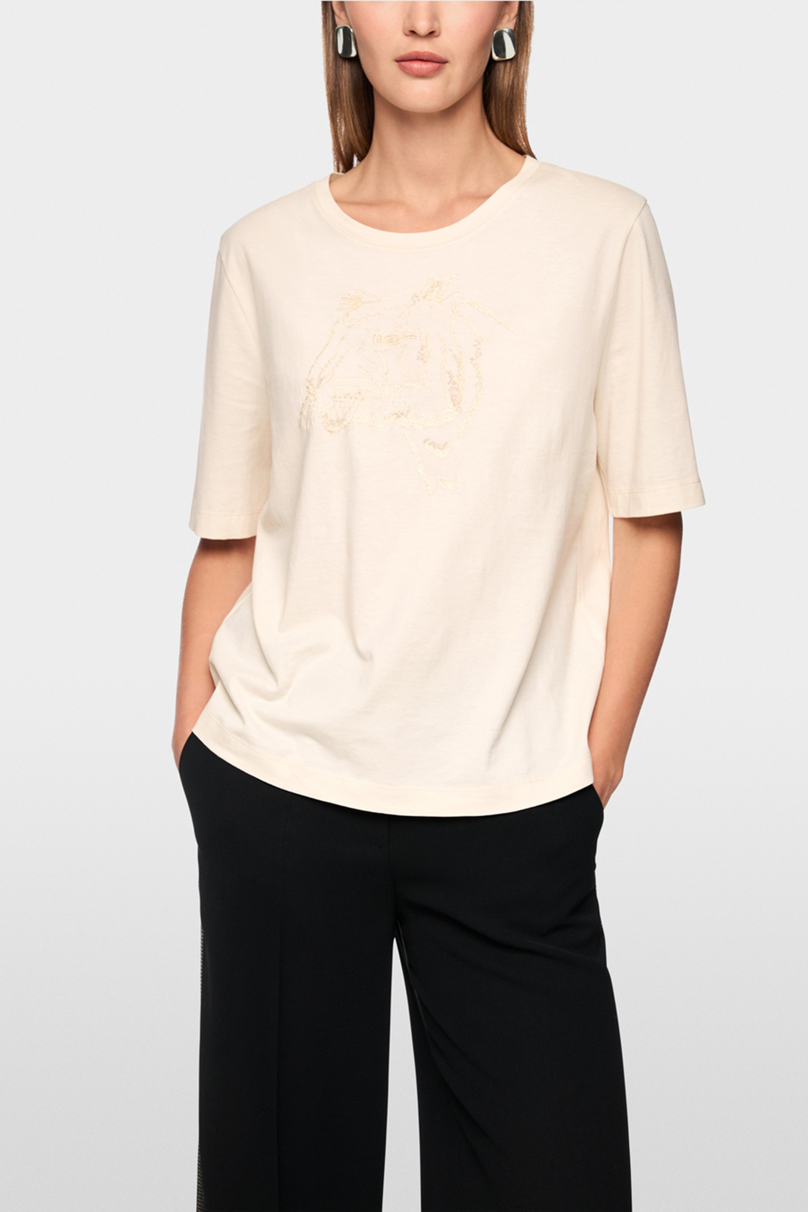 Dames t-shirt korte mouw rood