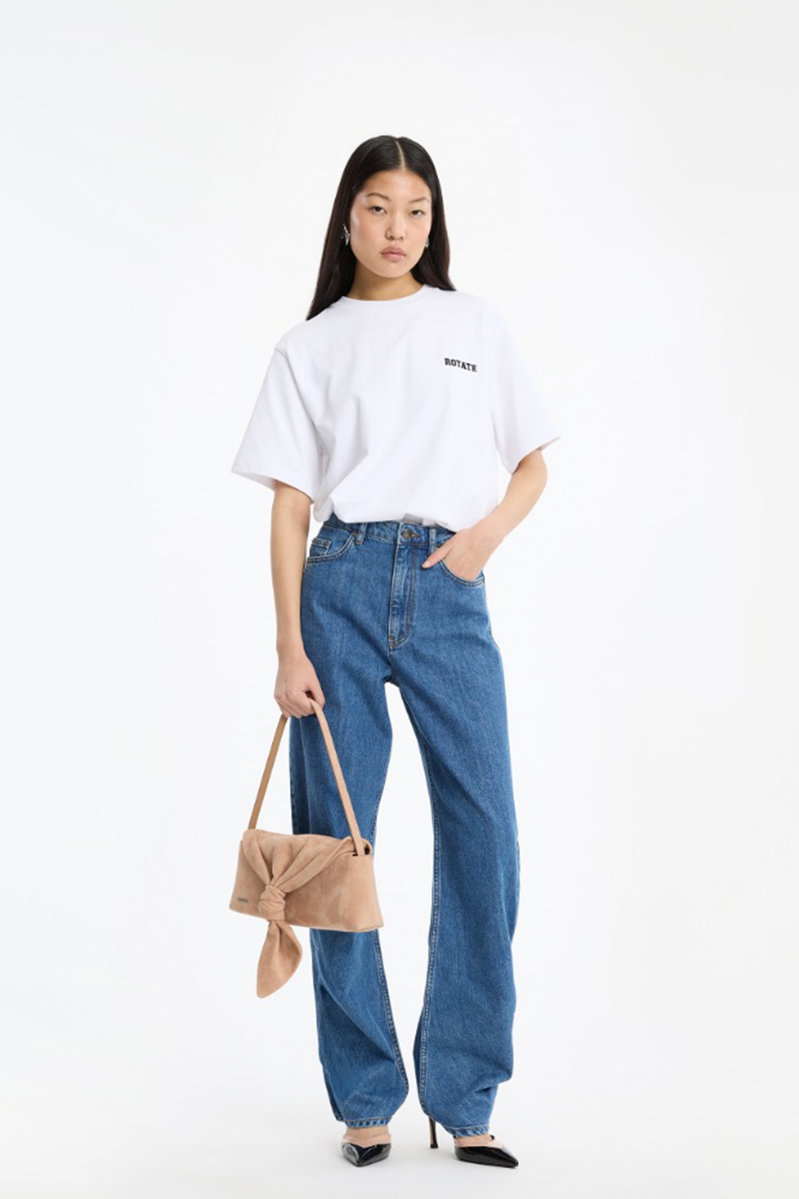 Dames t-shirt korte mouw wit