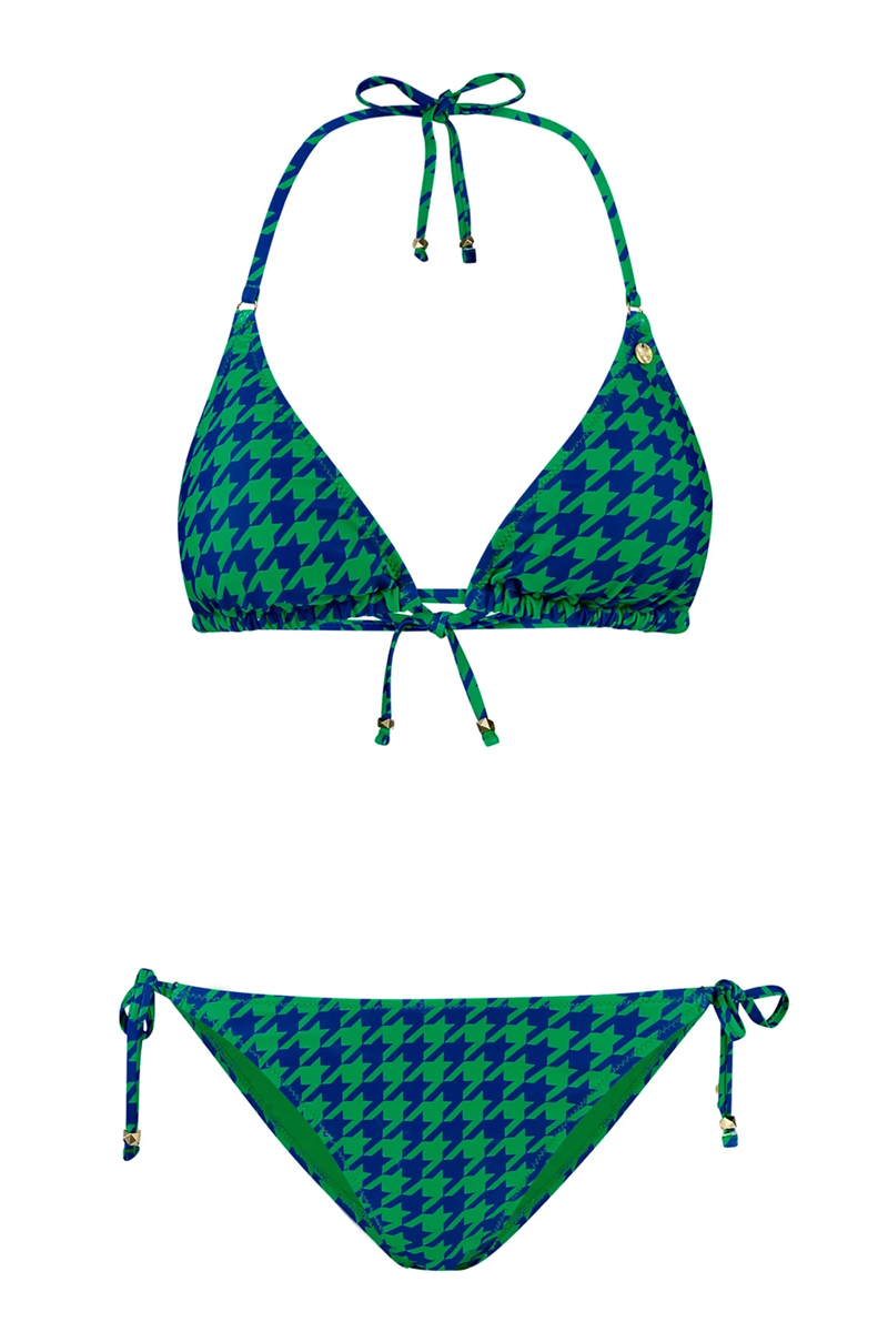 Bad/beach dames bikini blauw