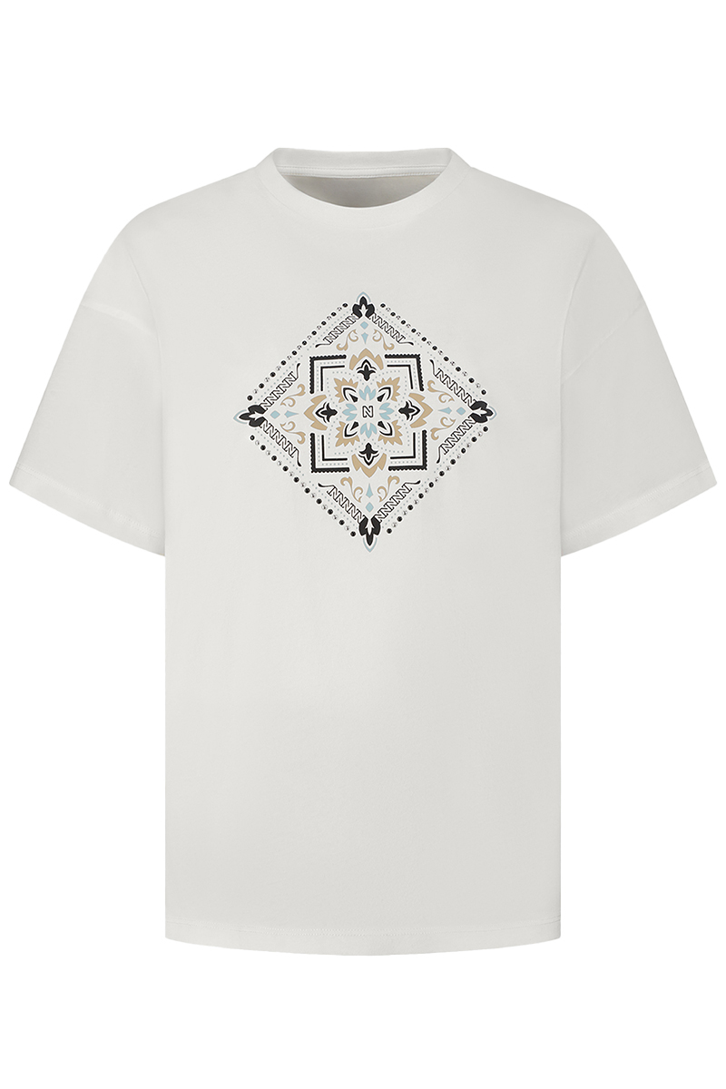Nikkie Mandala T-Shirt Wit-1 1