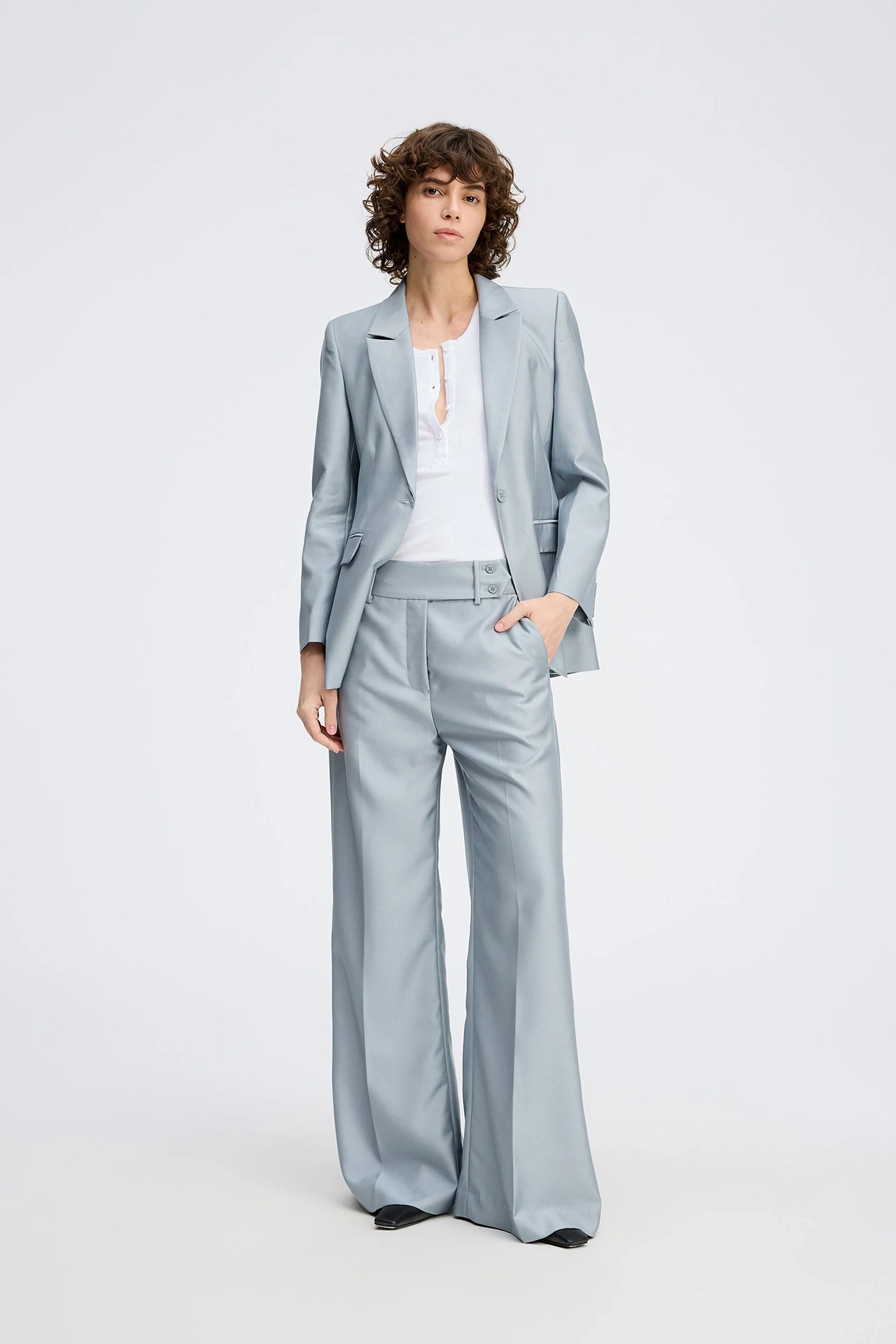 Dames broek grijs