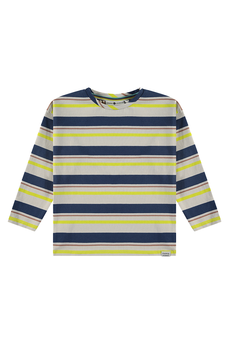 Jongens t-shirt lange mouw bruin