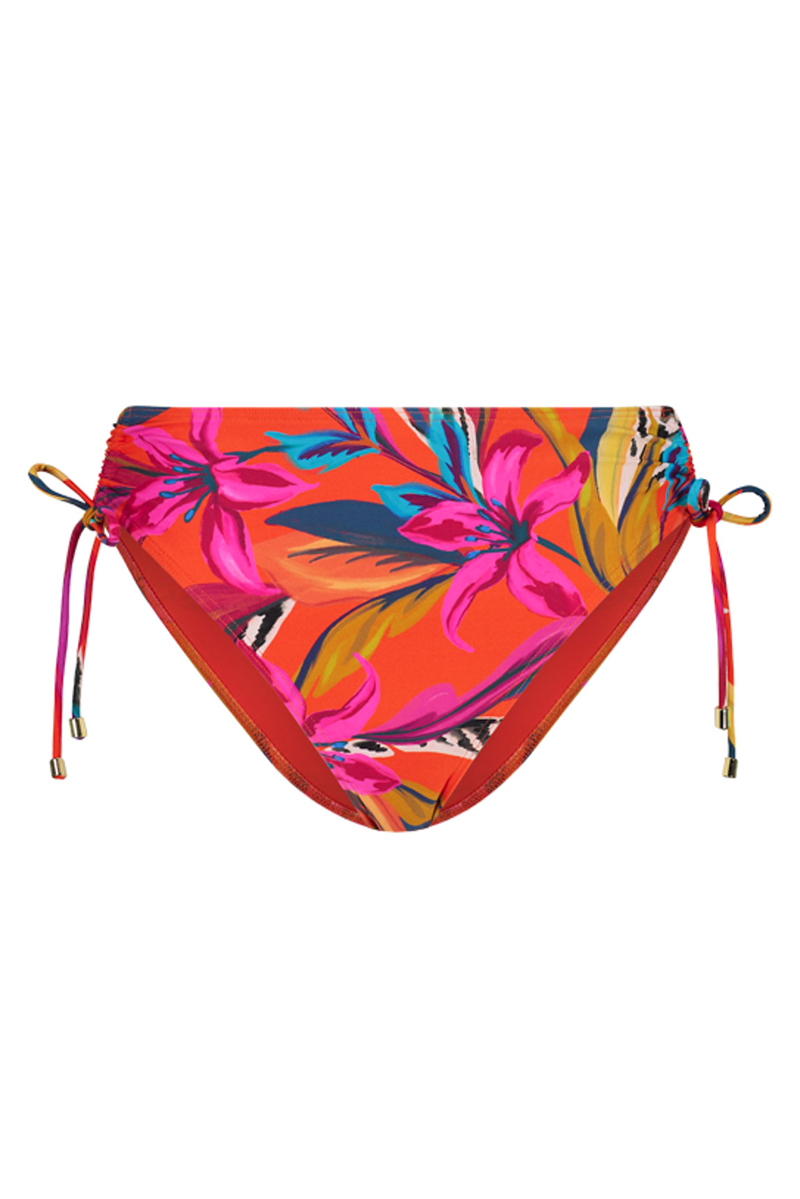 Bad/beach dames bikini slip oranje