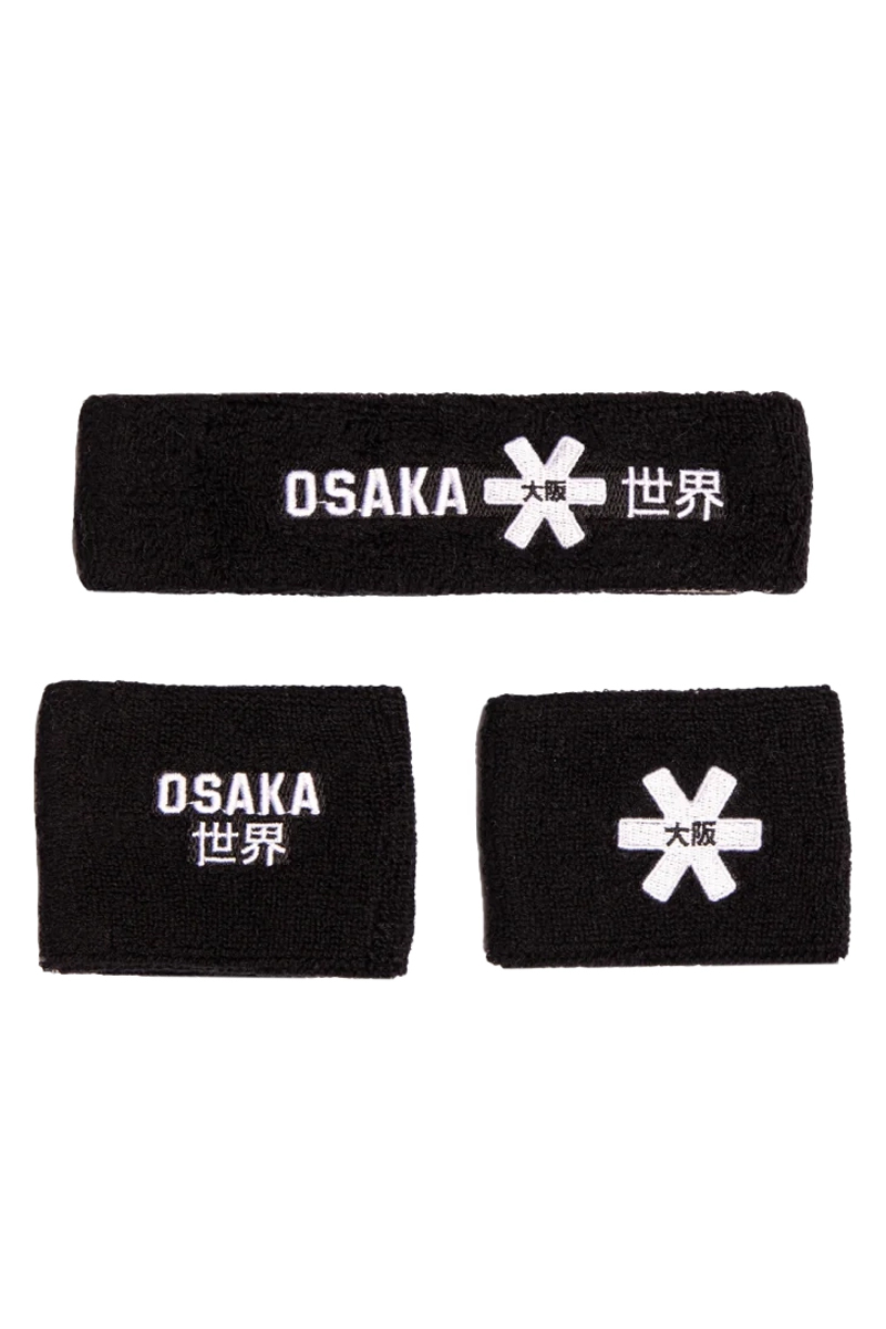Osaka Sweatband set Zwart 1