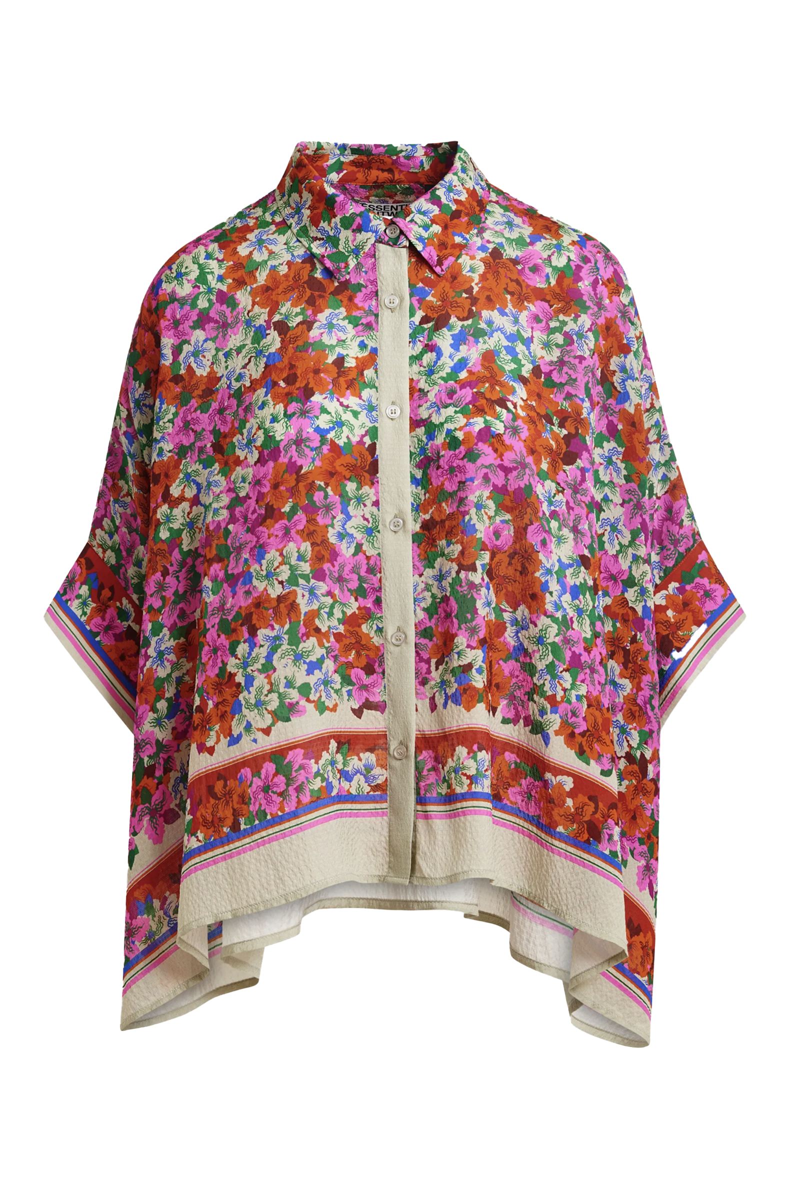 Dames blouse lange mouw rood