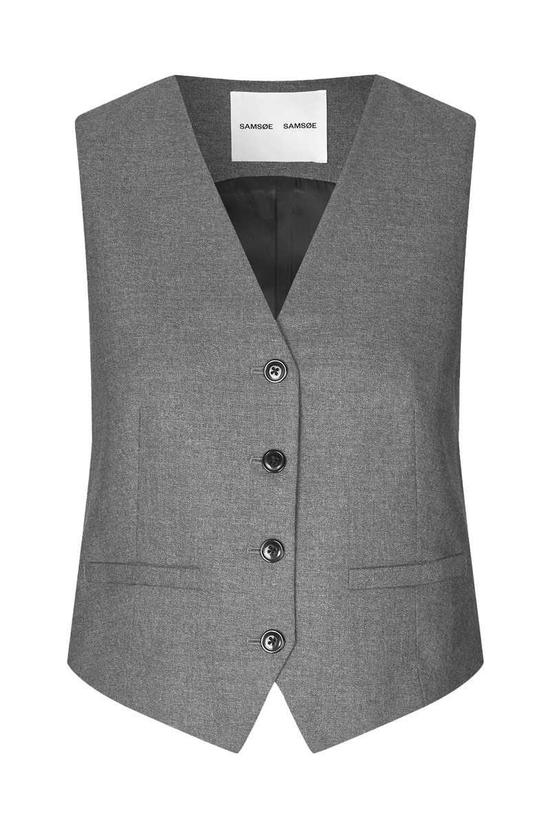 Dames gilet grijs