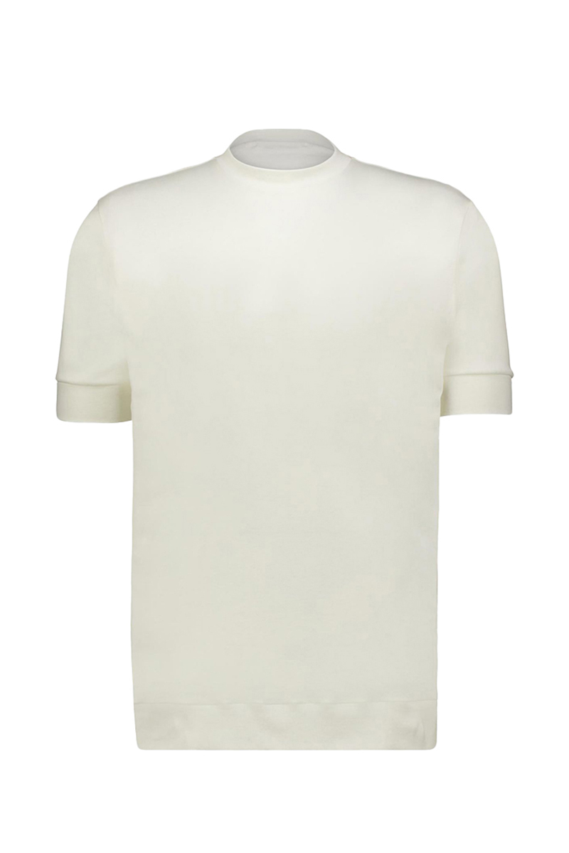 Heren t-shirt kortemouw ecru
