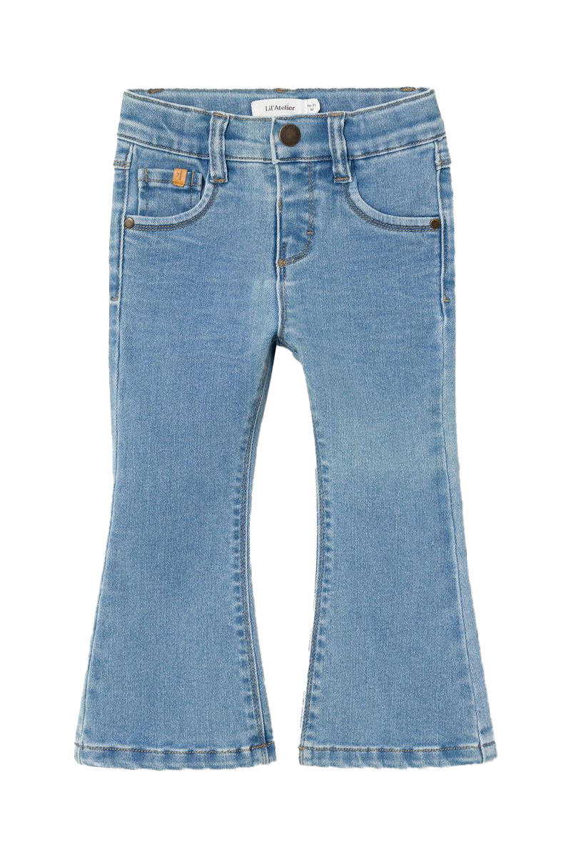 LIL' ATELIER NMFSALLI HW SLIM BOOT JEANS 5509-MS 180712-Medium Blue Denim 1