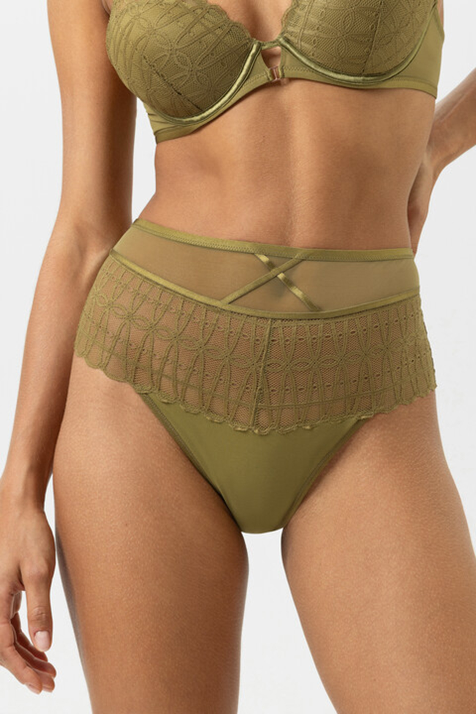 Lingerie dames slip groen