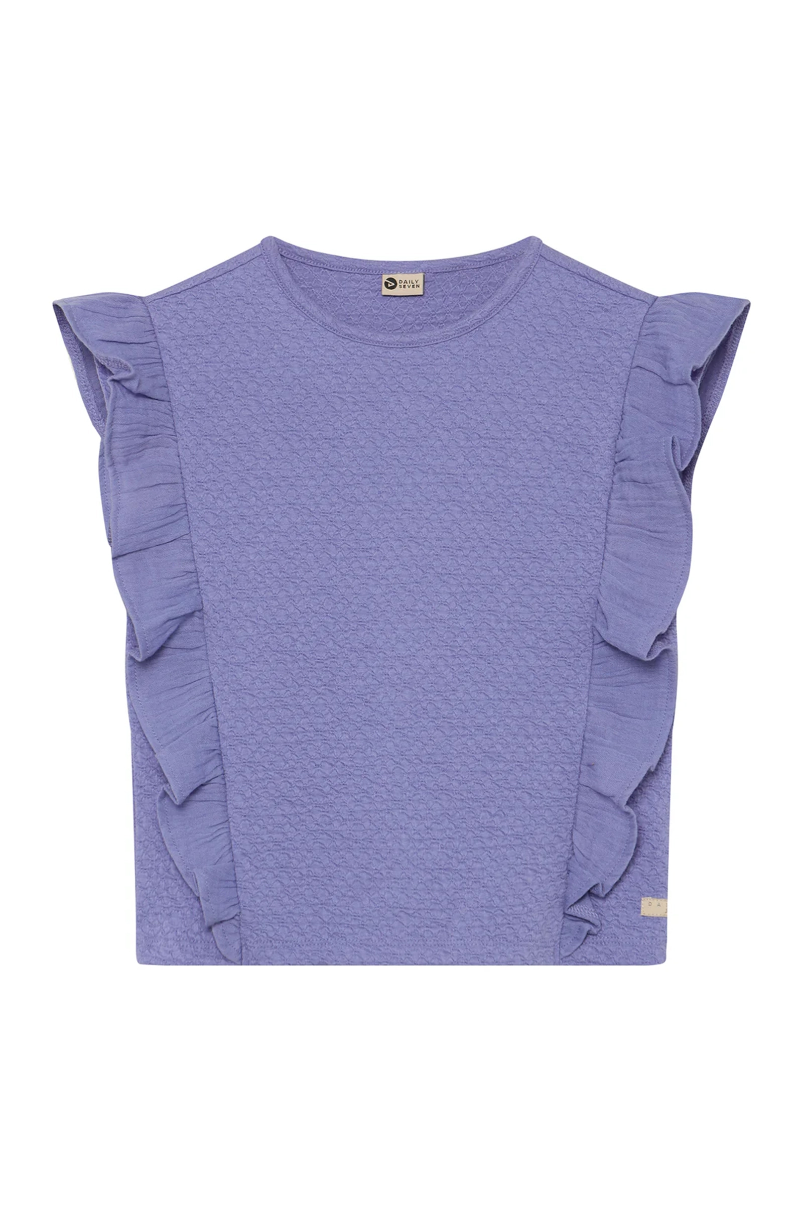 Meisjes t-shirt korte mouw blauw