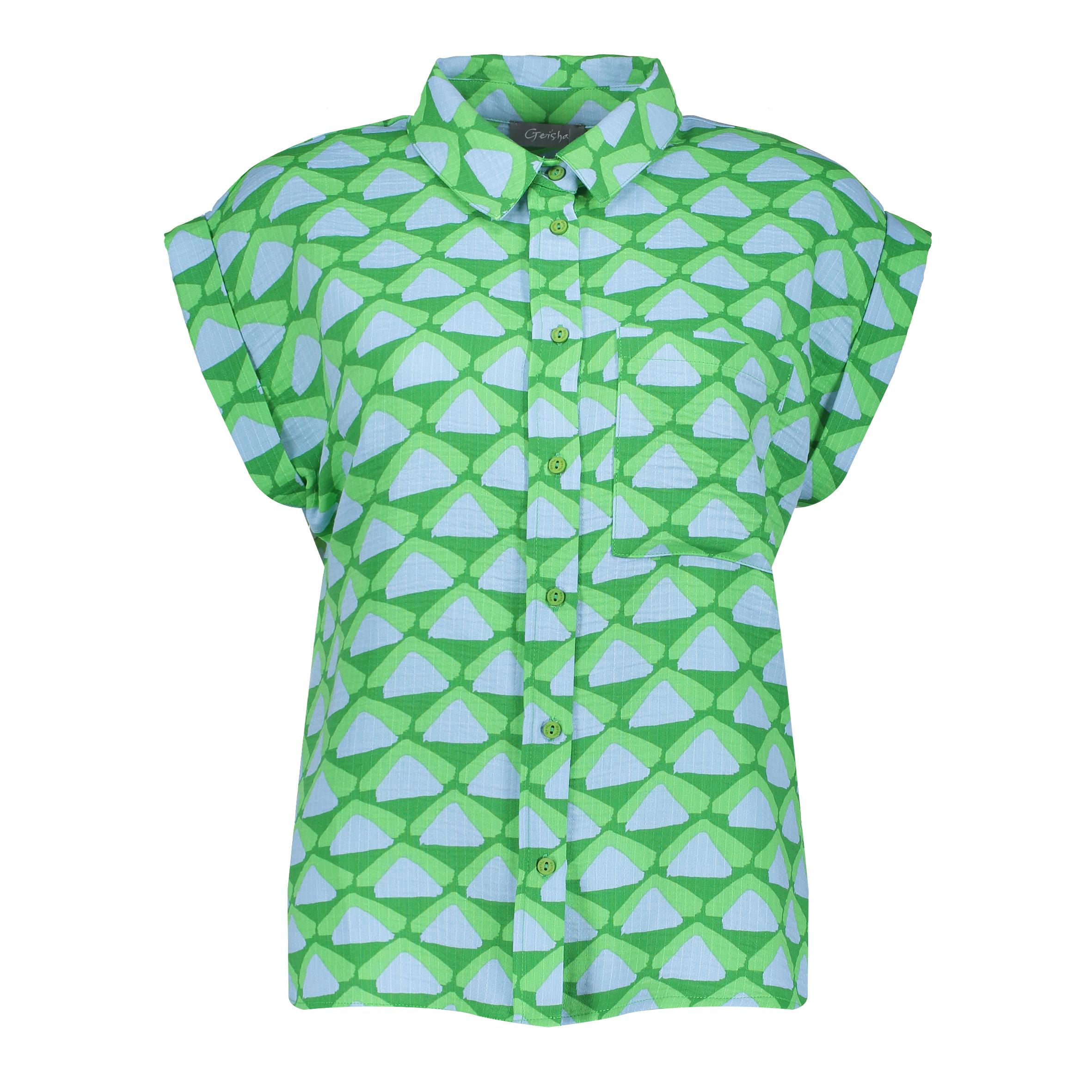 Geisha Blouse Groen-1 1