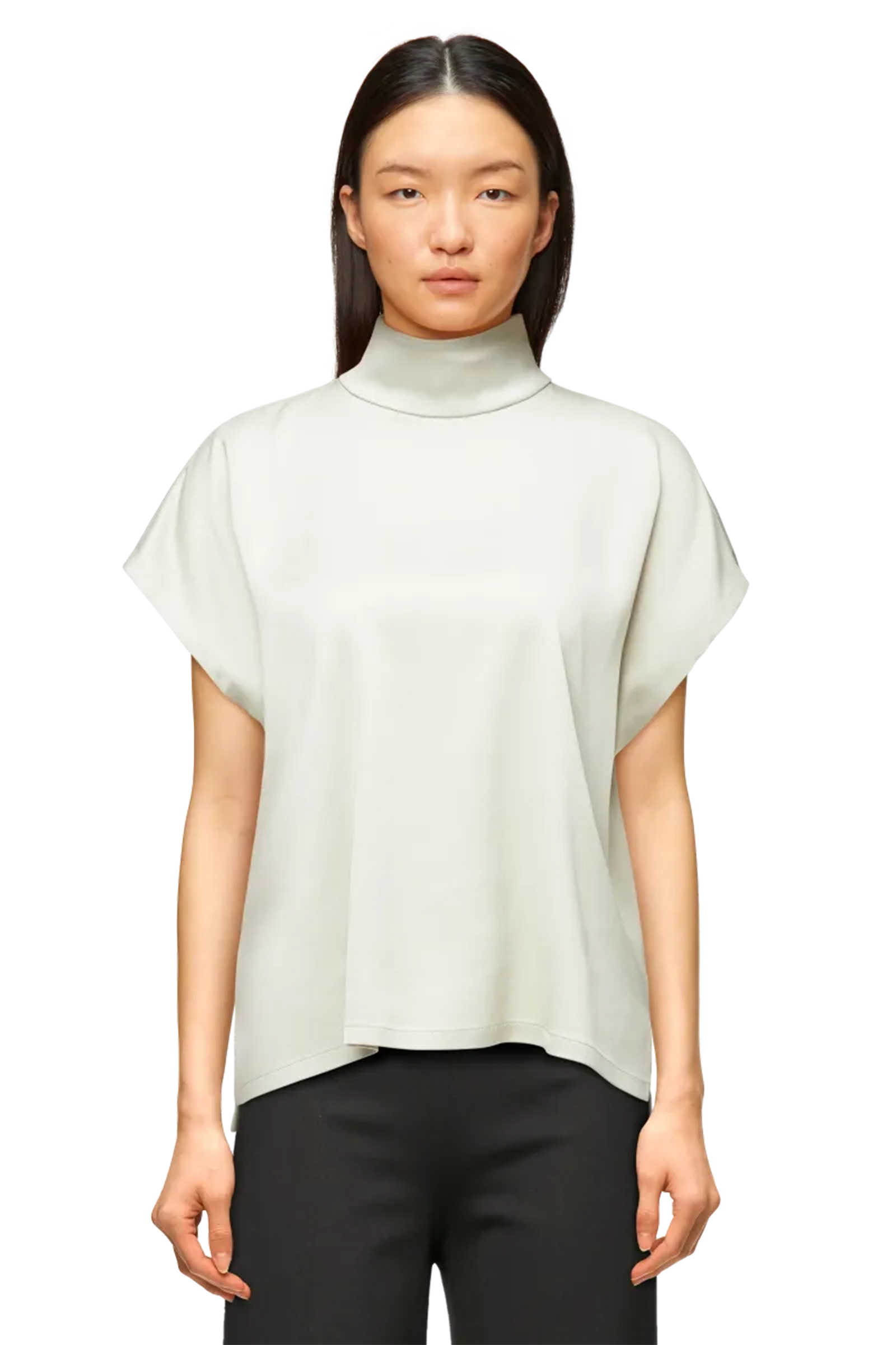 Dames blouse korte mouw ecru