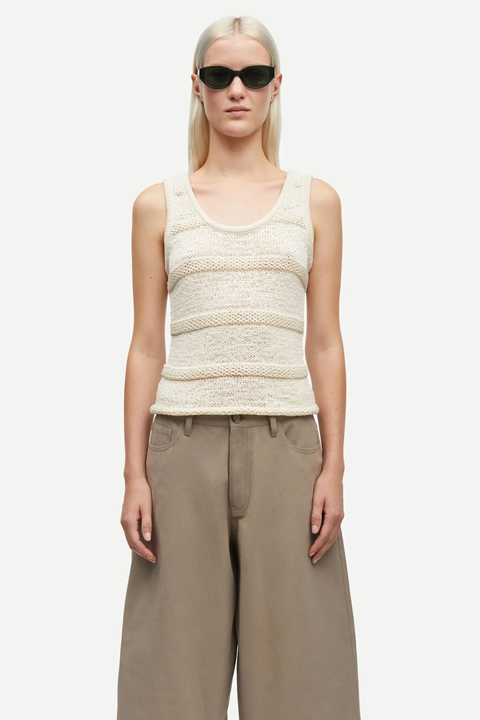 Dames top ecru