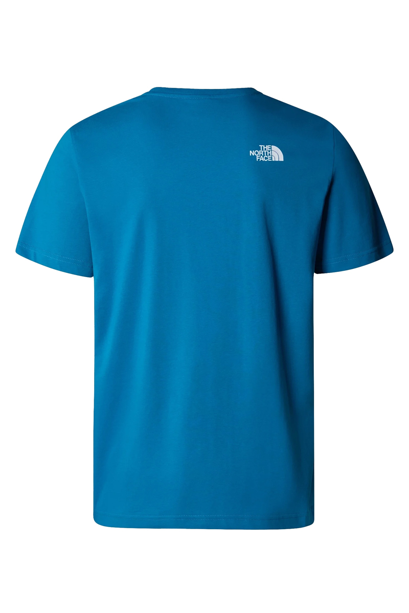 Casual heren t-shirt km blauw