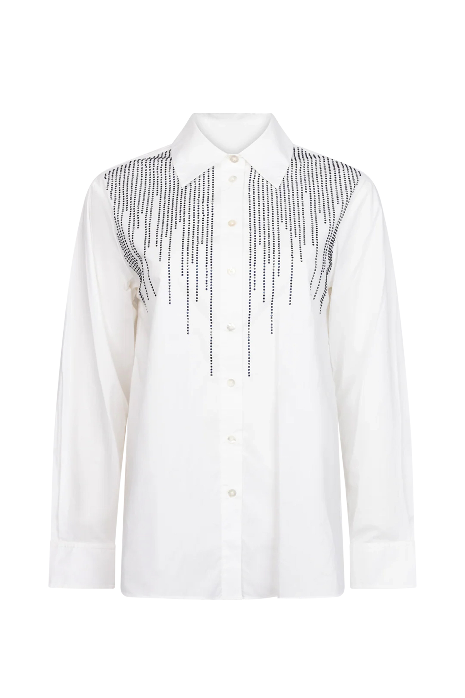 Dames blouse lange mouw ecru