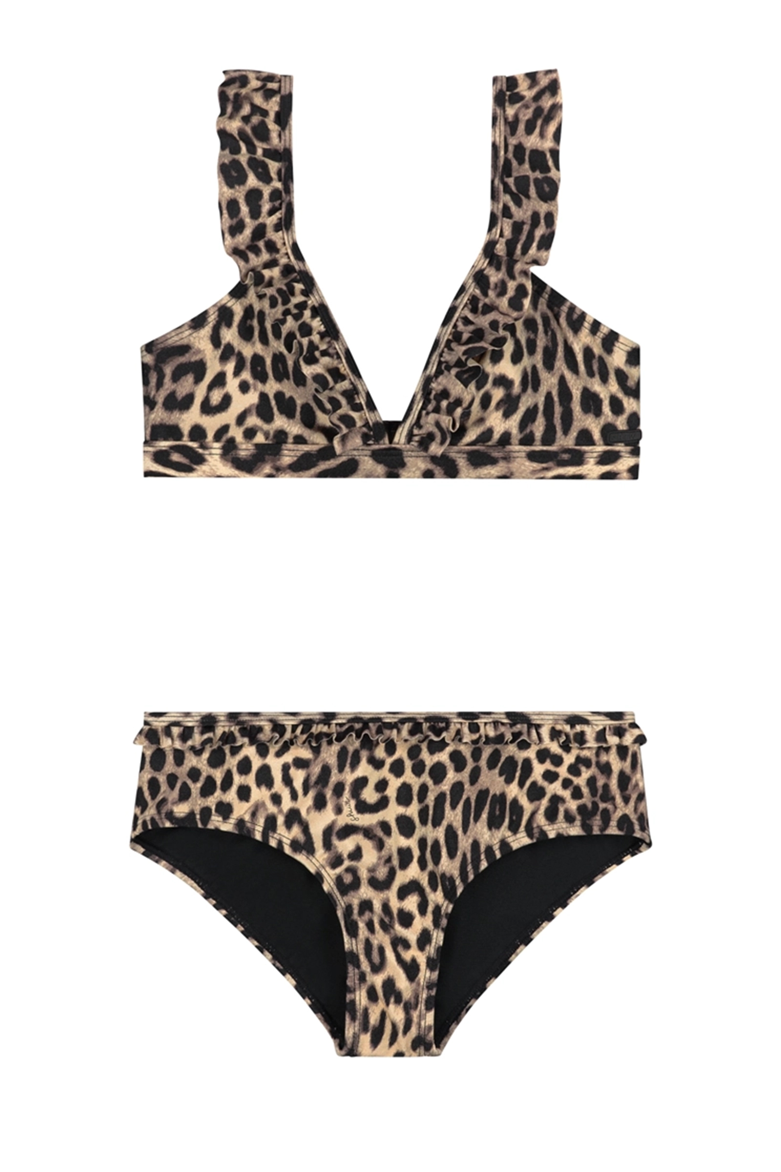 Bad/beach meisjes bikini zwart