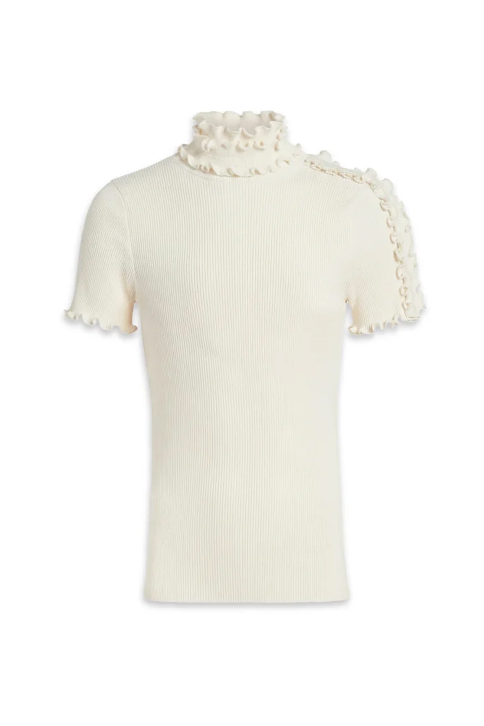 Dames t-shirt korte mouw ecru