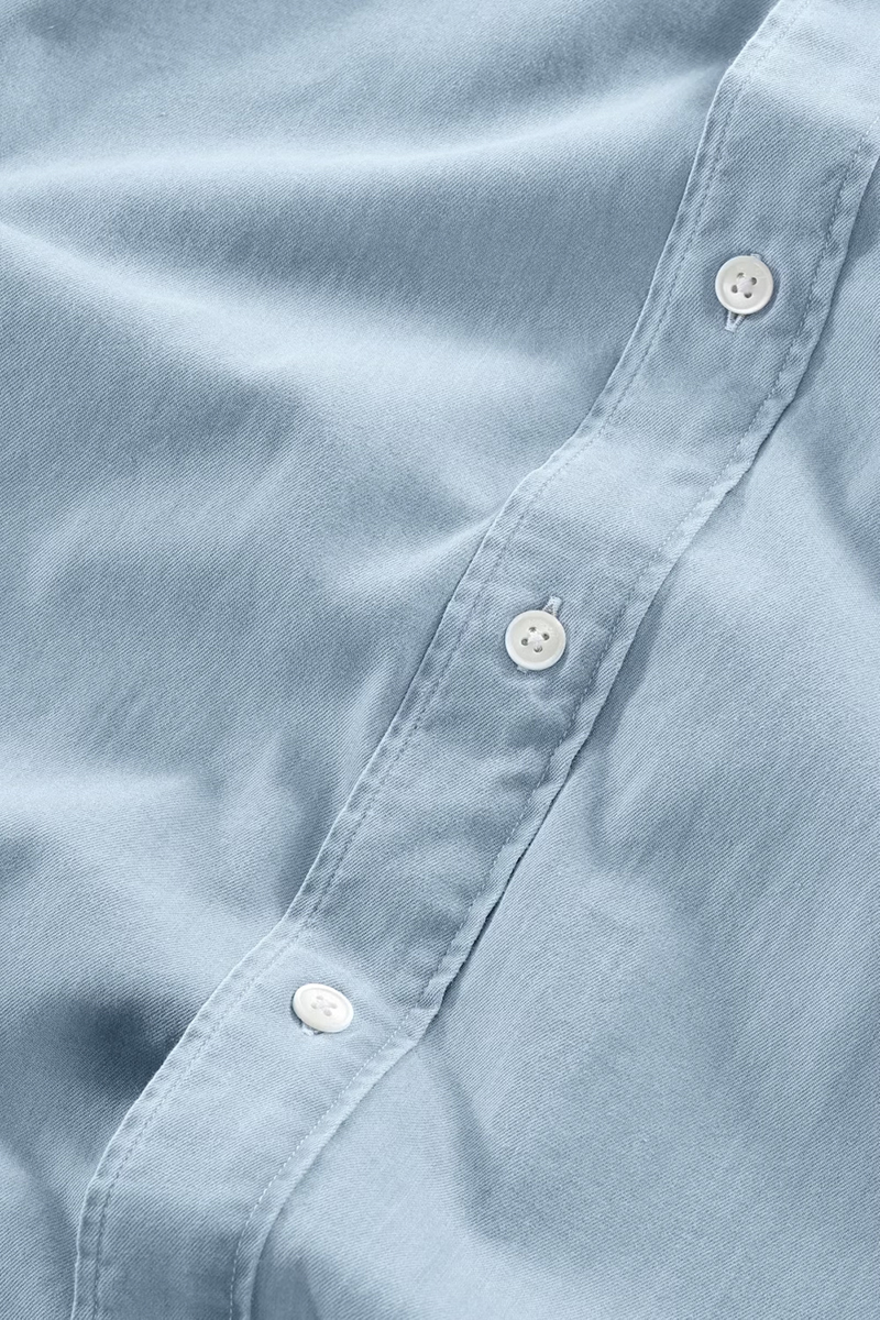Heren overhemd lm casual blauw