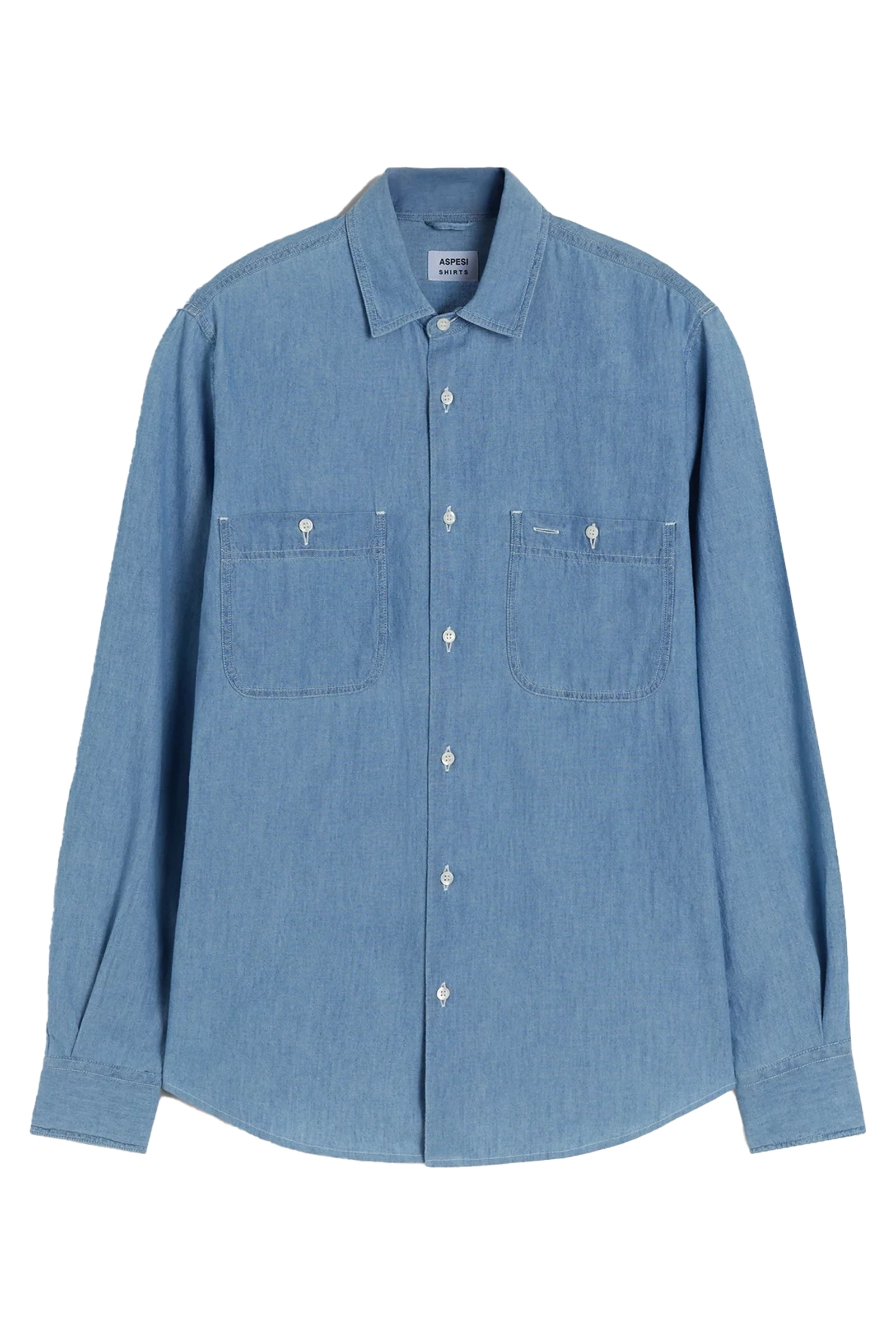 Heren overshirt blauw