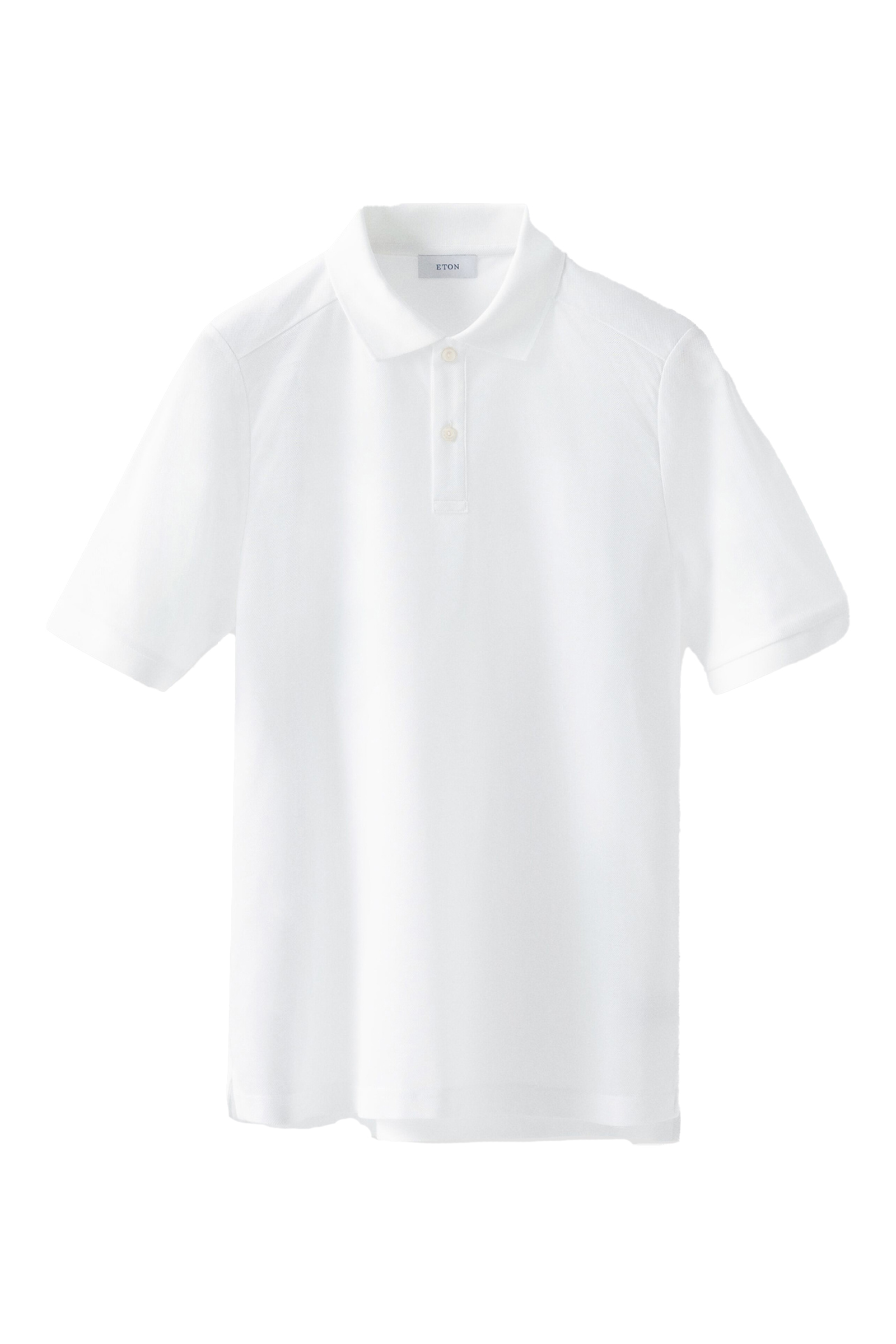 Eton Filo di Scozia Solid Pique Wit-1 1